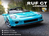 Kids Electric Car, 12V Licensed RUF GT Ride on Car with Suspension, Remote Control, Music, for 3-5 T3398P422385