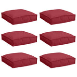 Cushion 6 pcs Wine Red 40 x 40 x 8 cm Oxford Fabric 42001604