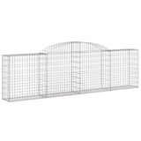 Arched Gabion Baskets 12 pcs 300x30x80/100 cm Galvanised Iron 3146513