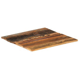 Table Top Multicolour Solid reclaimed wood 60x60 cm 286041