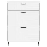 Shoe Cabinet HAARLEM 78 x 24 x 103 cm Engineered Wood White 896875