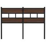 Replace Headboard Brown Oak 120 cm Steel and Engineered Wood 4017182