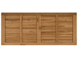 Table Top Rectangular Solid Teak Wood Natural 42033169
