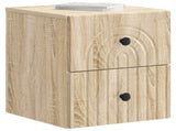 Wall-Mounted Bedside Cabinet Sonoma Oak 33 x 34.5 x 40 cm 898129