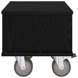 TV Stand Black Oak 37 x 35 x 35 cm Engineered Wood 891049
