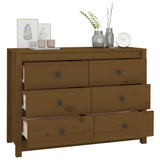 Side Cabinet Honey Brown 100x40x72 cm Solid Wood Pine 821767