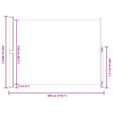 Patio Retractable Side Awning 220x300 cm Cream 313424