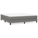 Box Spring Bed Frame Dark Grey Super King Fabric 3121170