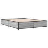 Bed Frame without Mattress Grey Sonoma 140x190 cm 3279855