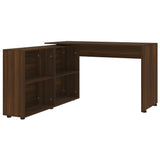 Corner Desk Brown Oak Engineered Wood 342664