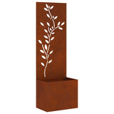 Garden Privacy Screen Rusty 50 x 32 x 150 cm Weathering steel 876482