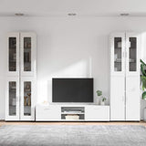 TV Cabinet Set with Drawer FLORIN 3 pcs White Engineered Wood 3398004