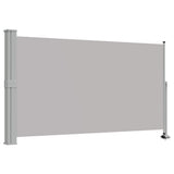 Patio Retractable Side Awning 140 x 300 cm Grey 45192