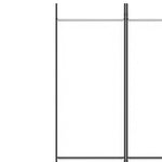 ZNTS 6-Panel Room Divider White 300x220 cm Fabric 350206