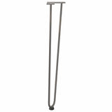 ZNTS Hairpin Table Legs 4 pcs Natural Steel 72 cm Solid Steel 4012427