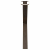 Dining Table Legs X-Shaped 2 pcs Natural Steel 90x cm Steel 4012987