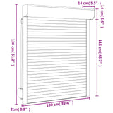 Roller Shutter Manual Anthracite 100 x 130 cm 42047067