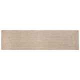 Area Rugs Natural and White 60 x 400 cm Jute 42010470