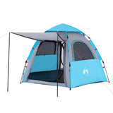 Camping Tent Cabin 4-Person Blue Quick Release 4005333