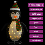 Snow Penguin Figure Black and white Fabric, steel 120 cm 328502
