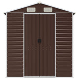 Garden Shed Brown Galvanised Steel 191 x 300 x 198 cm Garden Shed 3188266