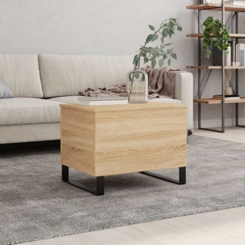 ZNTS Coffee Table Sonoma Oak 60x44.5x45 cm Engineered Wood 830959
