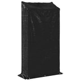 Firewood Rack with Rain Cover 100x40x200 cm Galvanised Steel 4104948