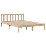 ZNTS Bookcase Bed without Mattress 160x200 cm Solid Wood Pine 3321747
