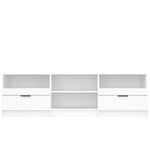 TV Cabinet White 150x33.5x45 cm Engineered Wood 811457