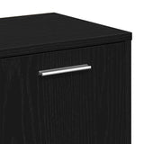 Book Cabinet Black Oak 90x28x90 cm Engineered Wood 862503