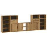 5 Piece TV Units with Storage ODDA Solid Wood Pine 3365370