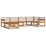 Outdoor Sofa Set 6 pcs Natural Solid Acacia Wood 3367812