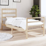 Bed Frame without Mattress Solid Wood Single 3103678