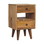 Mini Classic Multi Oak-ish Bedside IN3292