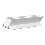 Magazine Rack White 90 x 53 x 28.5 cm Engineered Wood 890888