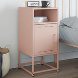 ZNTS Bedside Cabinet Pink 36x39x78 cm Steel 846568