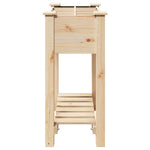 Garden Planter Beige 71 x 37 x 76.5 cm Solid fir wood 42006579