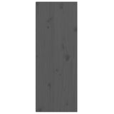 Wall Cabinets 2 pcs Grey 30x30x80 cm Solid Wood Pine 813500