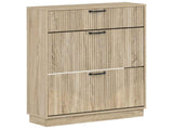Shoe Cabinet HOORN 78 x 24 x 100 cm Engineered Wood Sonoma Oak 897317