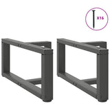 Coffee Table Legs T-Shaped 2 pcs Anthracite 60x25x cm Steel 4013014