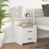 Bedside Cabinet with 2 Drawers White 40x36.5x62 cm 858632