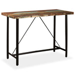 ZNTS Bar Table Solid Reclaimed Wood 150x70x107 cm 245441