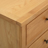 Chest of Drawers 105x33.5x73 cm Solid Oak Wood 289196