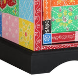 Coffee Table Multicolour 90x50x40 cm Solid Wood Mango 4017561