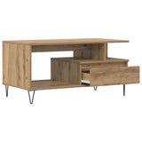 Coffee Table Artisan Oak 90x49x45 cm Engineered Wood 857453
