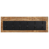 Wall-mounted Coat Rack with 6 Hooks Solid Wood Mango 358952
