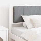 Upholstered Headboard White 100 cm Solid Pine Wood 879083