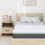 Mattress White and Grey 120 x 200 cm Pocket Spring 4106373