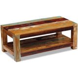 Coffee Table Solid Reclaimed Wood 90x45x35 cm 243322