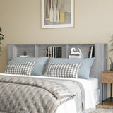Headboard Cabinet Grey Sonoma 220x18.5x104.5 cm 817283